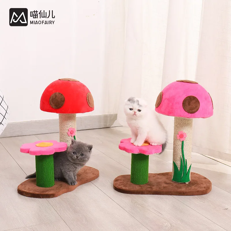 

Cat toy small cat climbing frame solid wood cat jumping platform sisal column cat scratching column cat toy