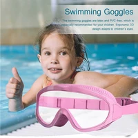 childrens large frame clear lens swimming goggles anti fog uv pool diving glasses for kids boys girls g2p6