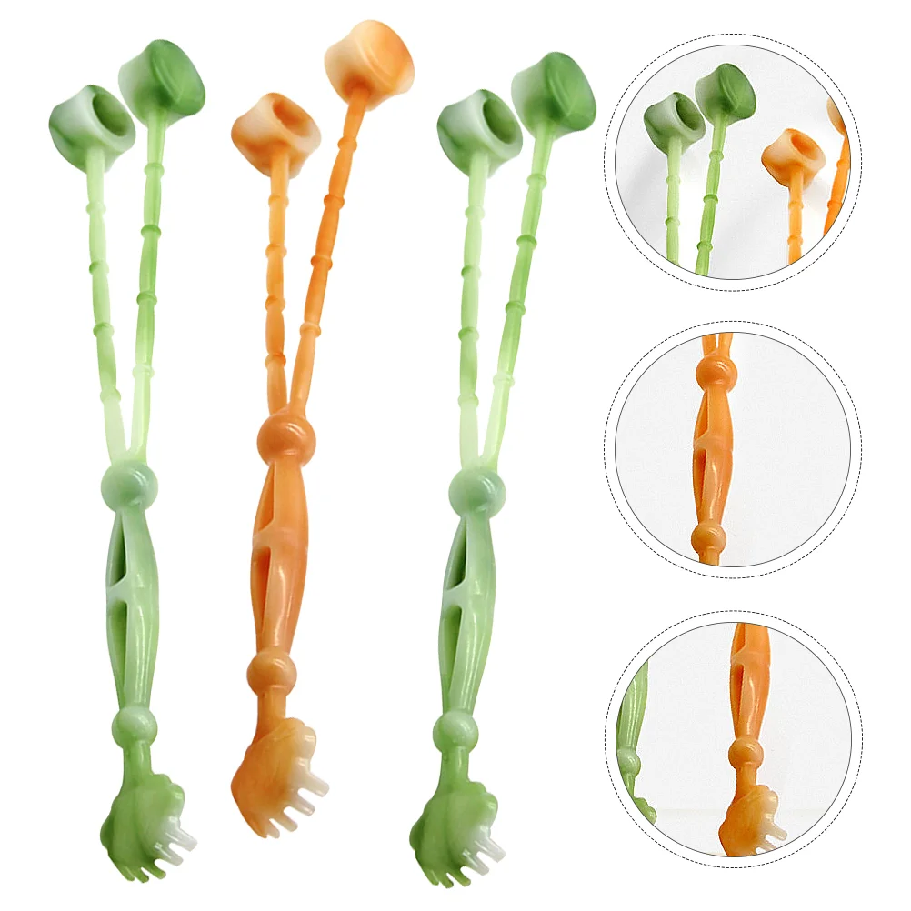 

3 шт., двухцветный пластиковый шейный массажер для спины