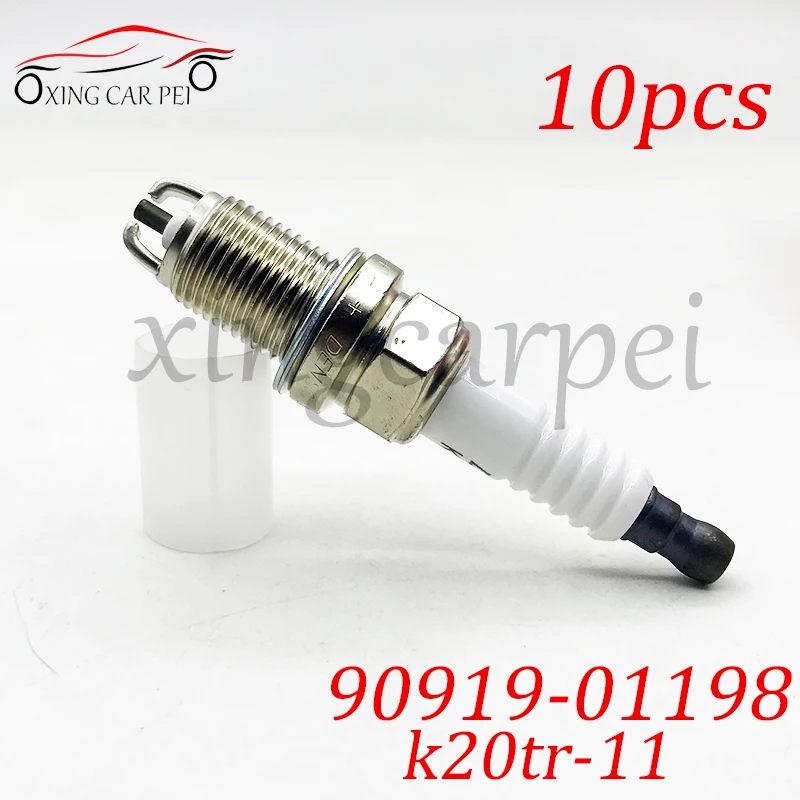 Фото 10 шт. 90919-01198 K20TR11 никелевая свеча зажигания для Toyota AVALON AVENSIS CAMRY PICNIC для Lexus GS300 ES300 3.0L 90919-01202 №1