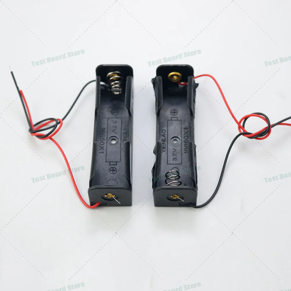 Черный пластиковый контейнер для батарей 18650 1 шт. коробка хранения литиевых с