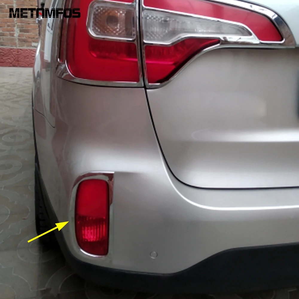 Хромированный чехол для Kia Sorento 2013 2014 задняя крышка противоударный бампер