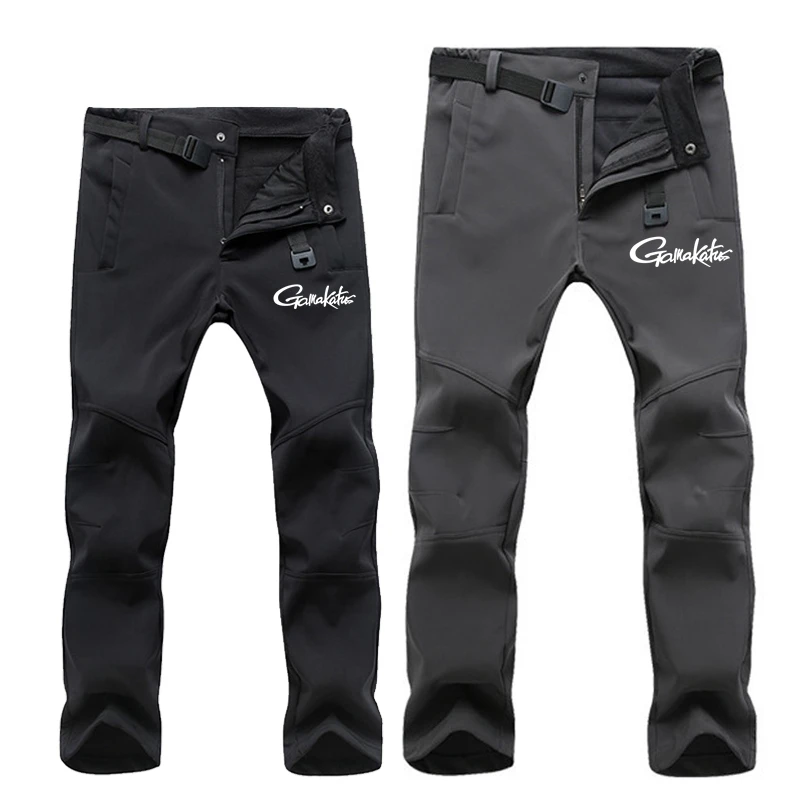 

2023 теплые зимние мужские брюки с мягкой оболочкой, водонепроницаемые уличные брюки для кемпинга и походов, флисовые ветрозащитные лыжные брюки