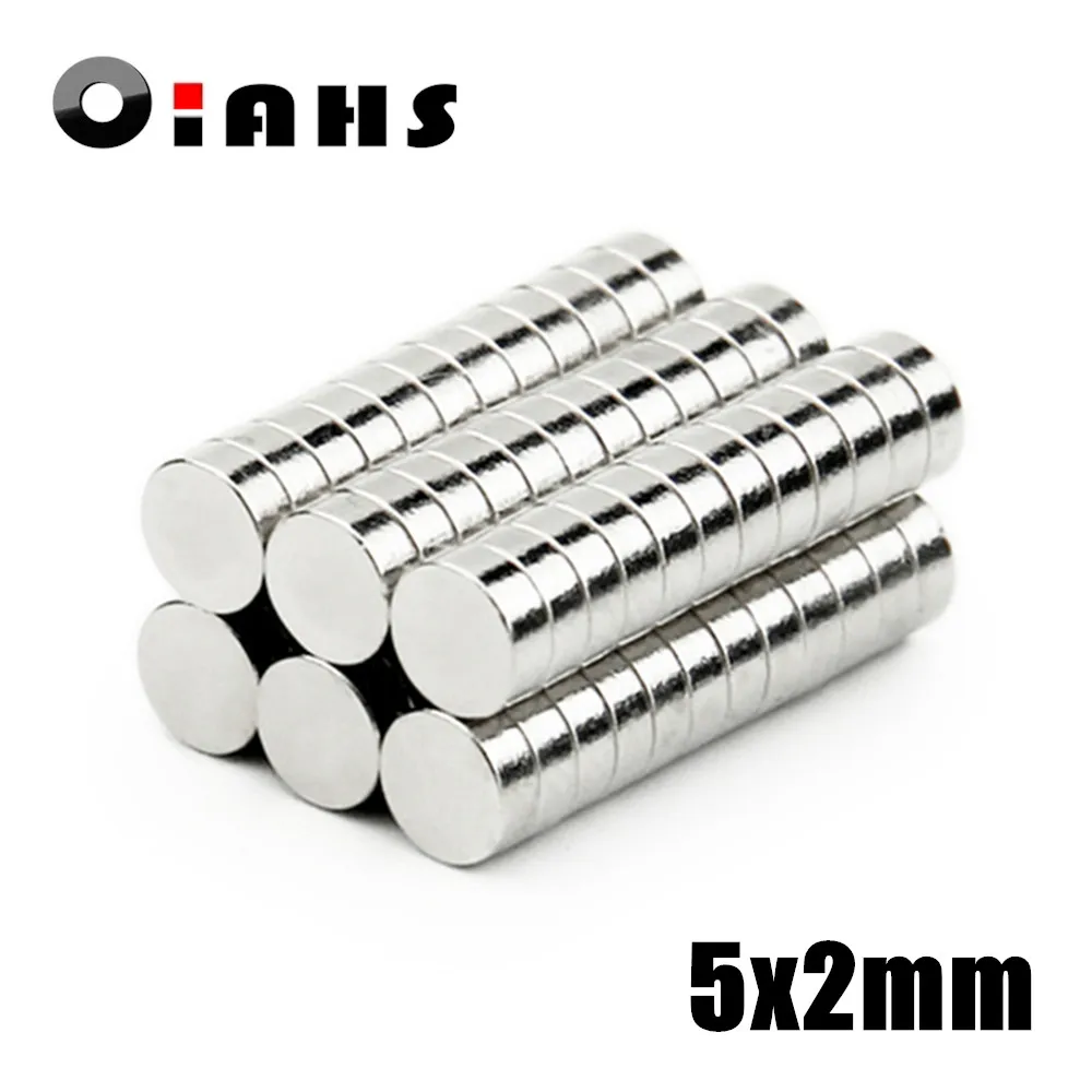 

10/50/100pcs 5x2mm magnets Super Powerful Strong Rare Earth Neodymium Magnet N35 Magnets 5*2mm