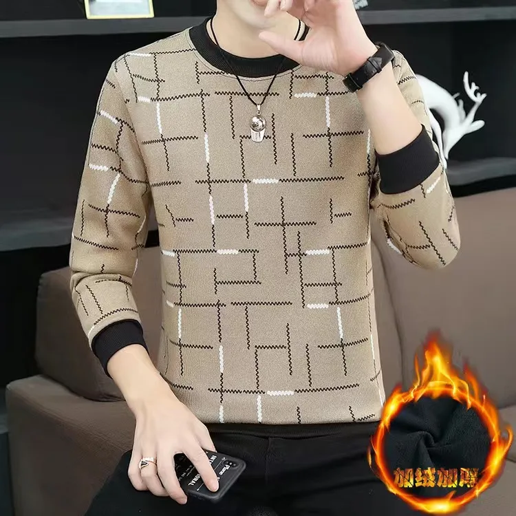 

Новинка 2022, горячая Распродажа, мужской модный свитер для отдыха на осень и зиму, утепленная теплая верхняя одежда