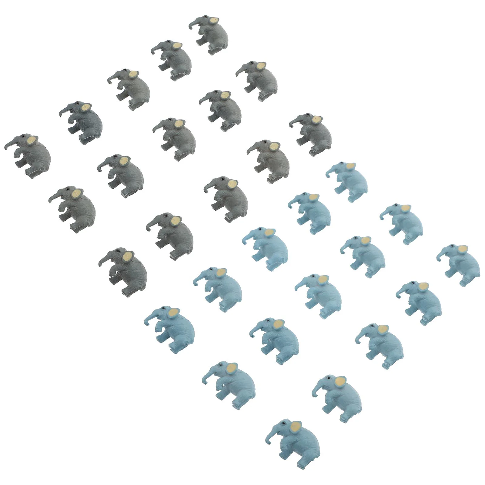 

30Pcs Simulation Elephant Models Mini Elephant Adornment Desktop Decoration