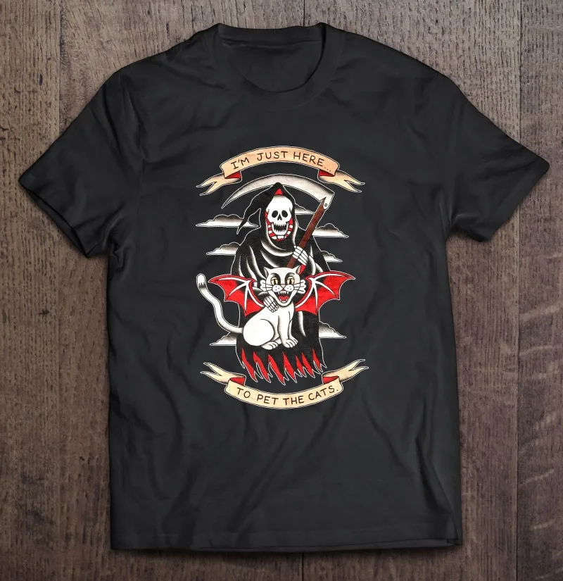 

Футболка Мужская/женская оверсайз с коротким рукавом, тенниска с надписью «Я просто здесь для домашних питомцев»