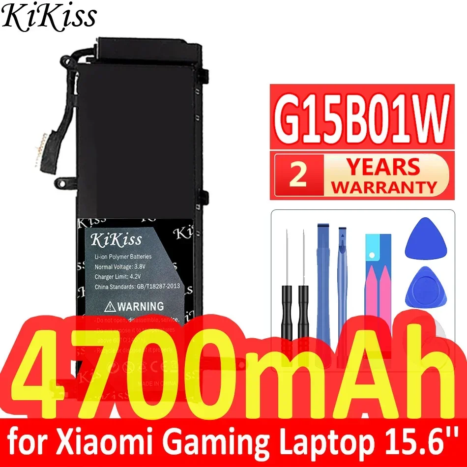 Мощный аккумулятор KiKiss 4700 мАч G15B01W для игрового ноутбука Xiaomi 15 6 дюйма I5 7300HQ GTX1050