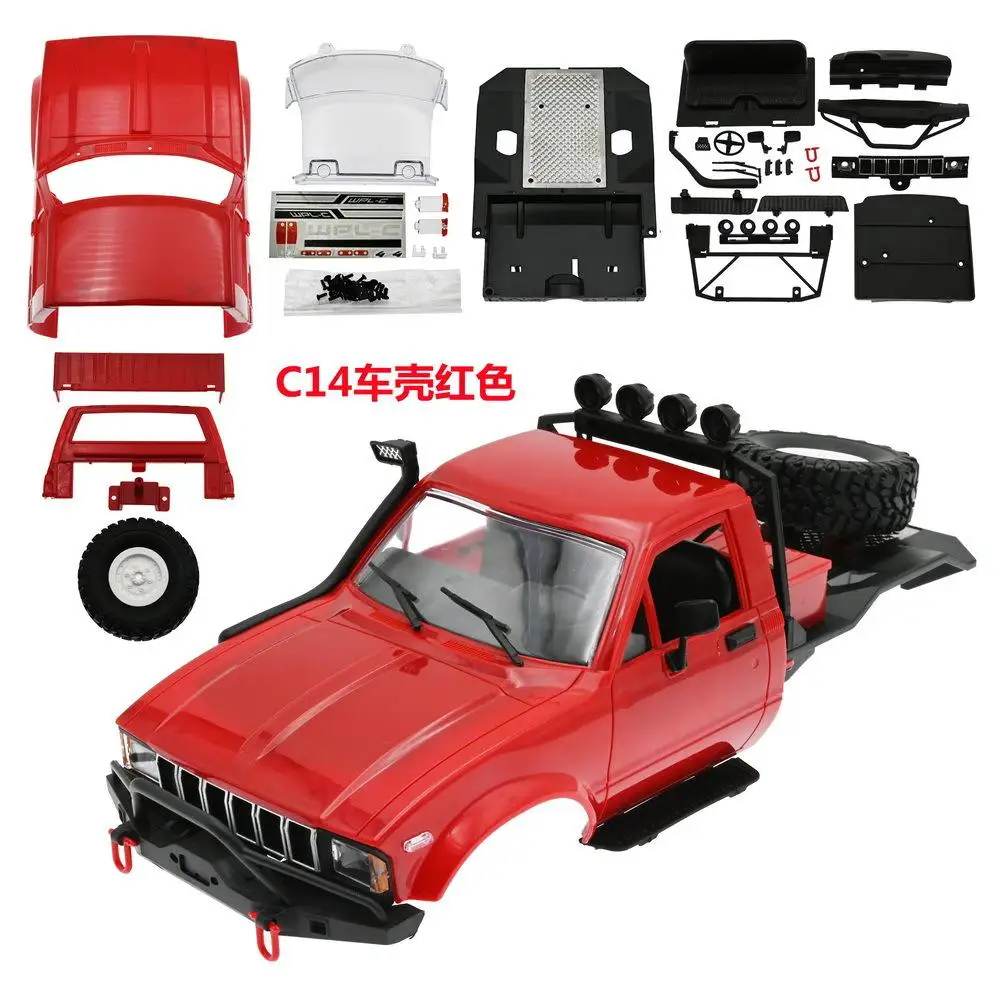 Car Shell Diy Replacement Parts Modified Accessories Compatible For Wpl C14 C14k C24 C24k Series 4wd Pickup
