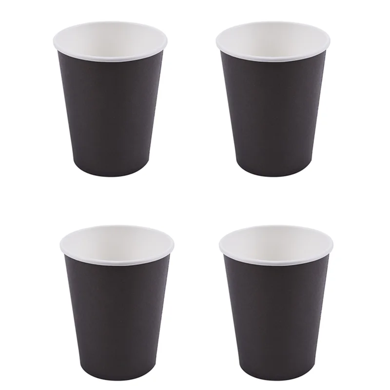 

80 бумажных стаканчиков (9 унций)-однотонные зернистость (черный)