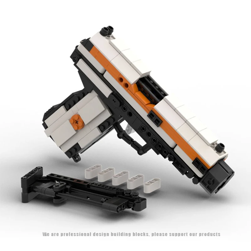 MOC M1911 кирпичи 45 пистолет Оригинальное поле боя классические военные