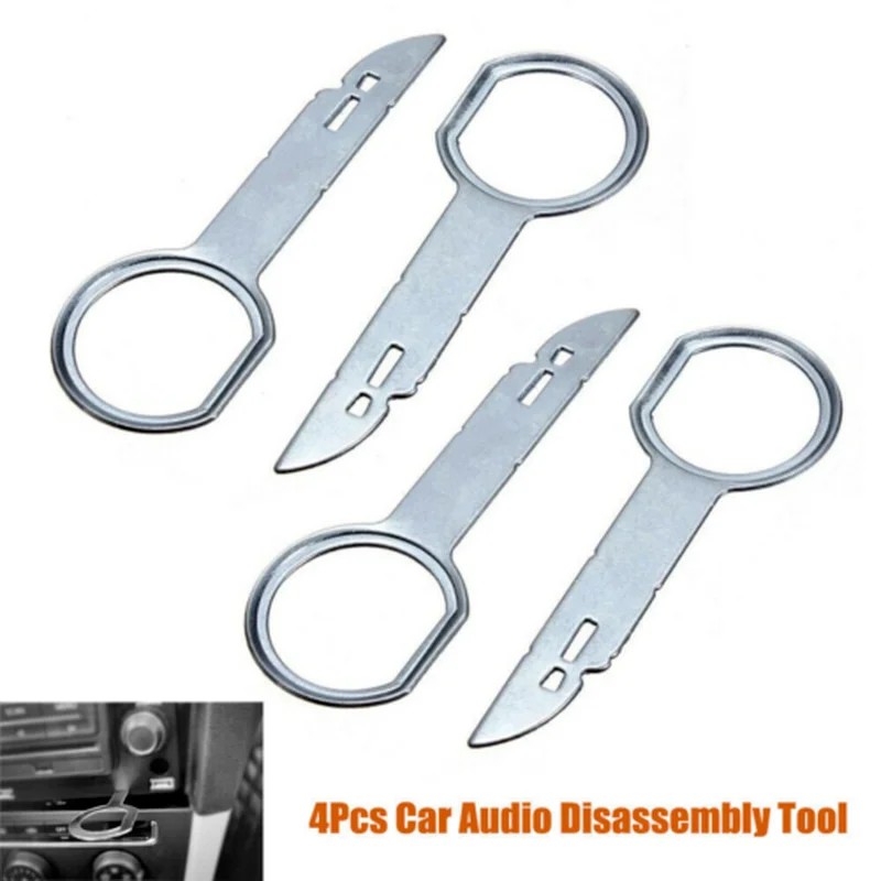 

4Pcs Car Radio Removal Release Keys Tool Dash Stereo Pin Extraction Repair Kit