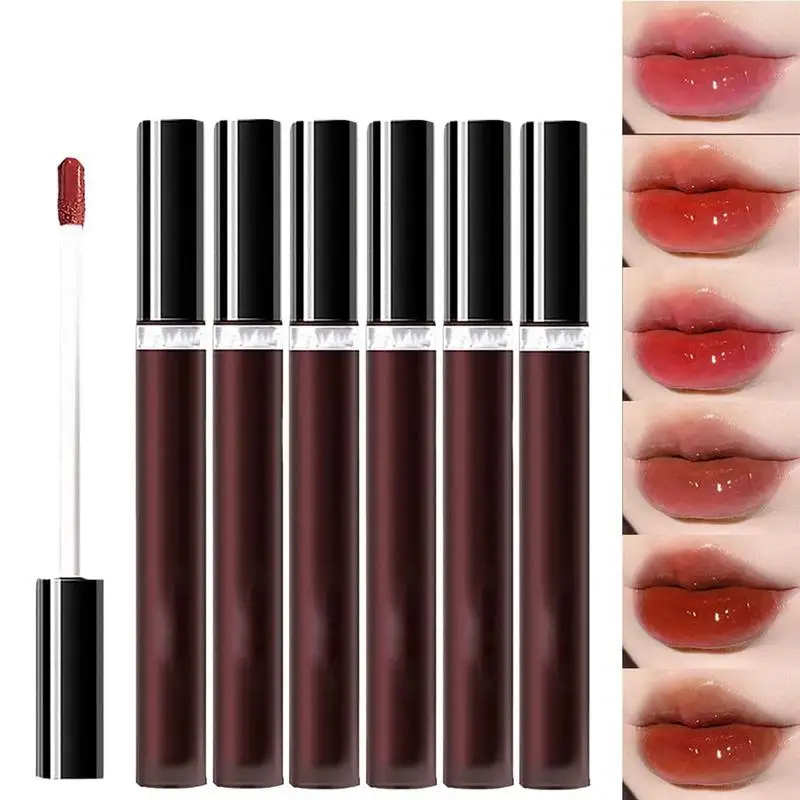 

Lip Gloss High Shine Lip Mud Moisturizing Long Lasting Smooth Glossy Lip Makeup Mud Texture For Lip & Cheek Dual-Use Lip Plumper