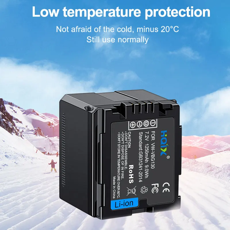 Зарядное устройство HQIX для Panasonic HDC-TM200 SD600 SDR-H68 H288 H29 AG-HMC73MC HMC150 HSC1UMC камера VW-VBG130