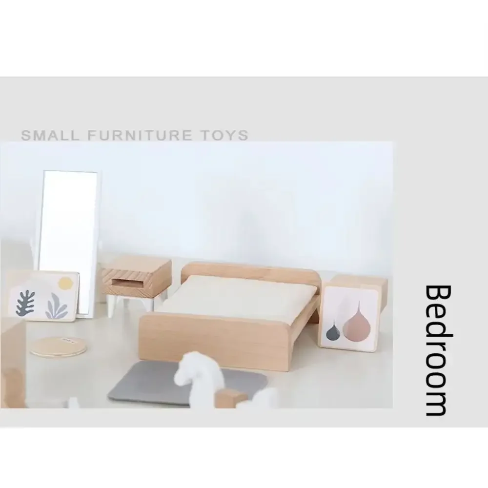 Мебель для кукольного домика Миниатюрная игрушка деревянный кукольный домик