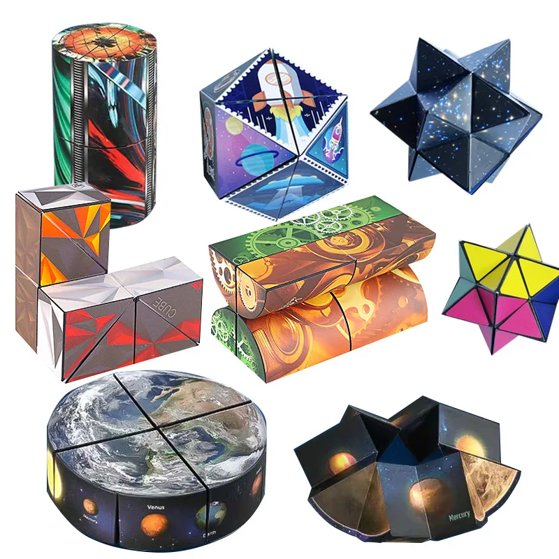 

Cube Magic Cube Toy Infinity Cube 3b Children's Educational Adult Decompression Toy Finger Edc Anxiety Stress Relief Cube Blocks