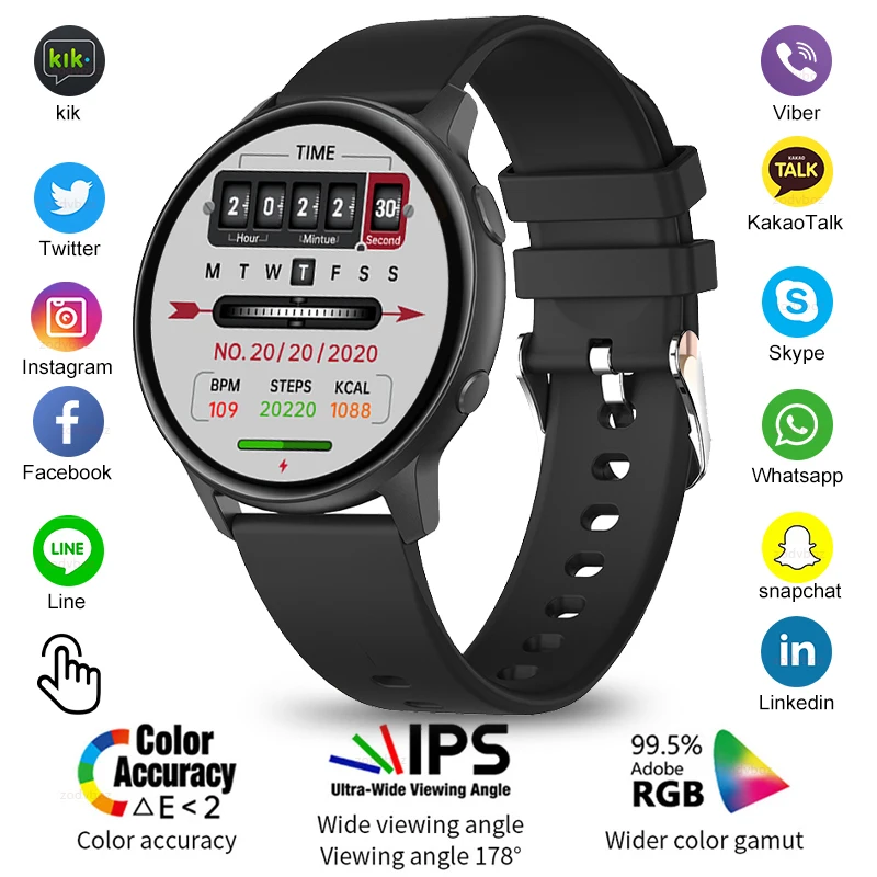 

Smart Watch Men Fitness Bracelet Heart Rate Blood Pressure Monitoring Sports Tracker Smartwatch Gift for Women For Huawei Xiaomi