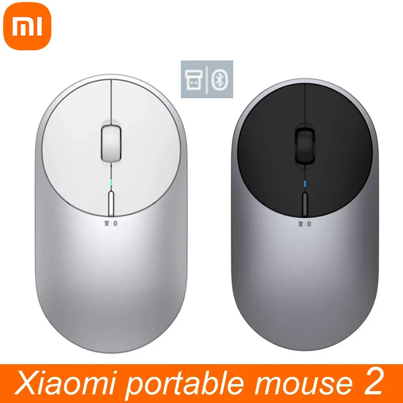 

Bluetooth-мышь компьютерная Xiaomi, беспроводная игровая компактная мышь с поддержкой Bluetooth 4.0 в корпусе из алюминиевого сплава и АБС-пластика, RF 2,4 ...
