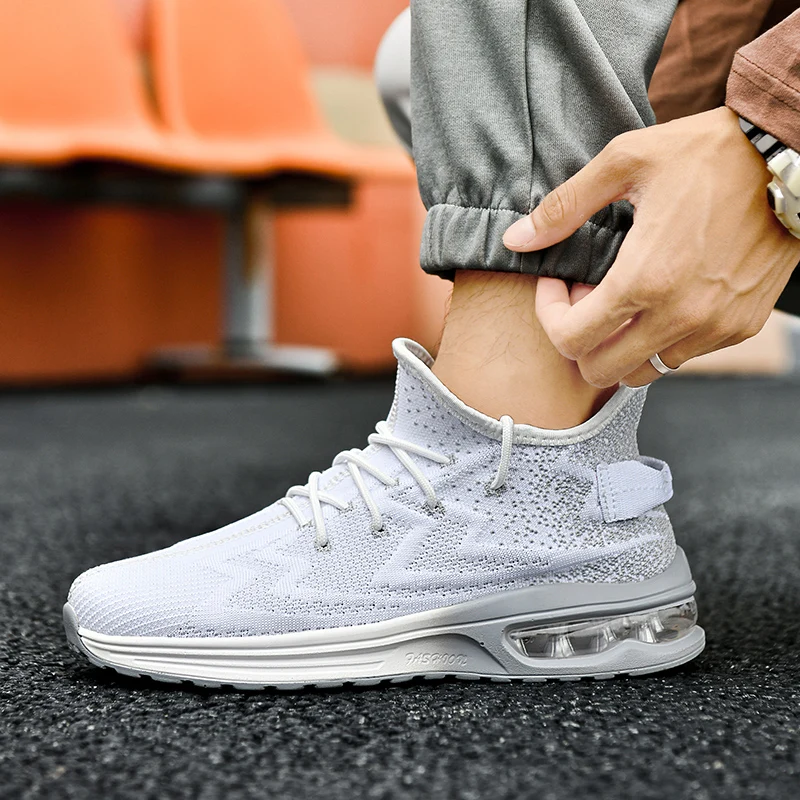 Мужские кроссовки BigSize 46 для марафона повседневная спортивная обувь отдыха