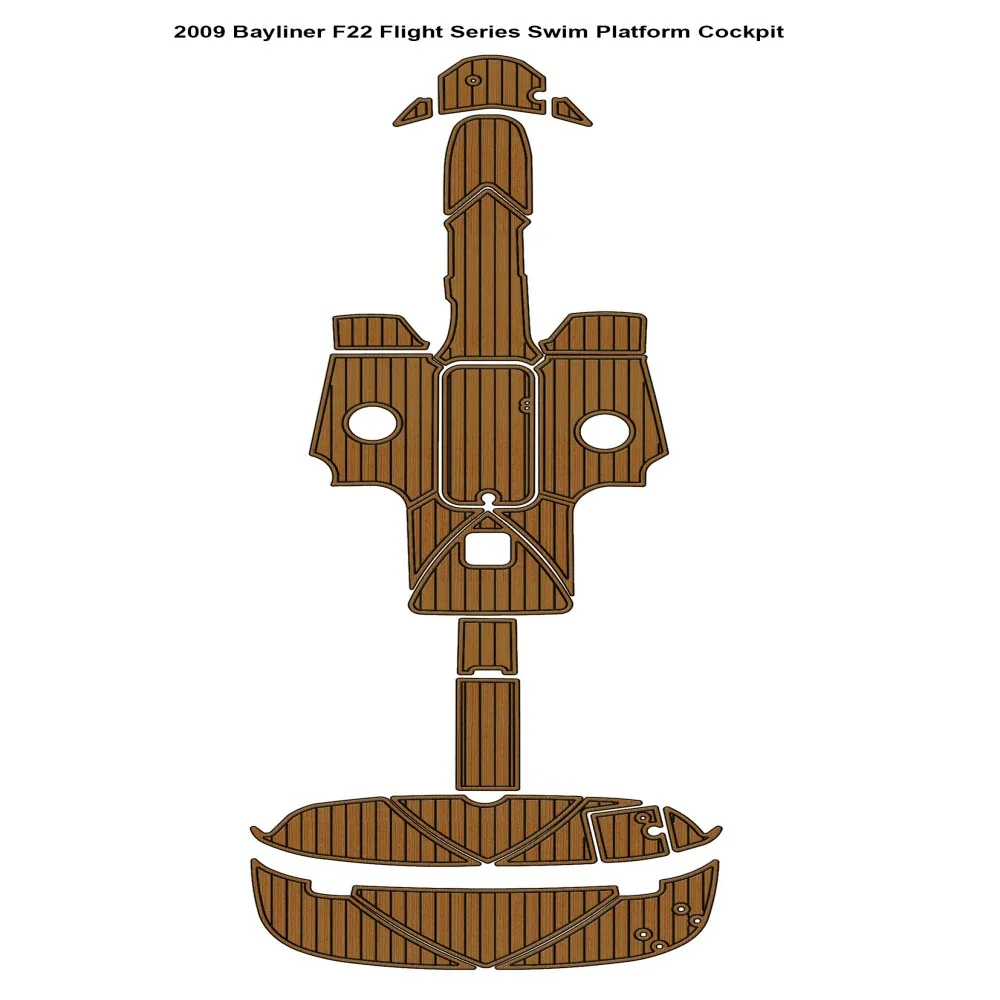 Bayliner F22 Flight Series 2009 платформа для плавания кокпит лодка из тикового дерева
