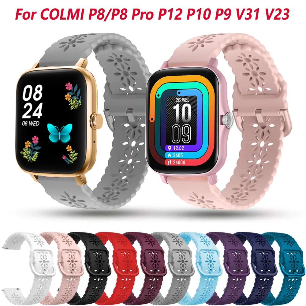 

Сменный ремешок для смарт-часов COLMI P8 Plus 20 мм, спортивный браслет для COLMI P8/P8 Pro P12 P10 P9 V31 V23