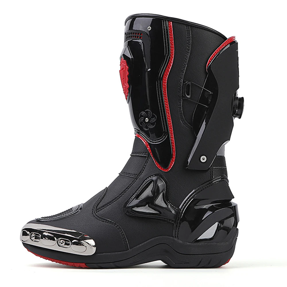 

Ботинки для мотоциклистов, Мужские дышащие мотоциклетные ботинки для верховой езды, всесезонные ботинки для верховой езды, консолидирующие стабильность, повседневные мотоциклетные лодки