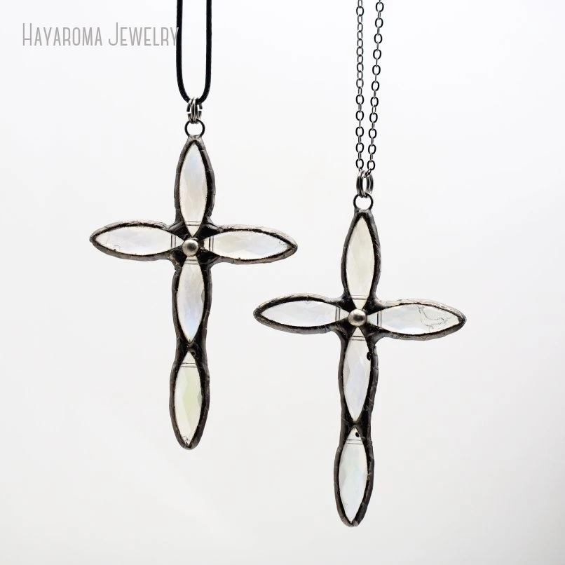 20 шт. стеклянная паяная цепочка из оловянного сплава христианские украшения