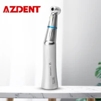 azdent dental 11 led contra angle slow speed handpiece e generator push button inner water channel e type dentistry blue ring