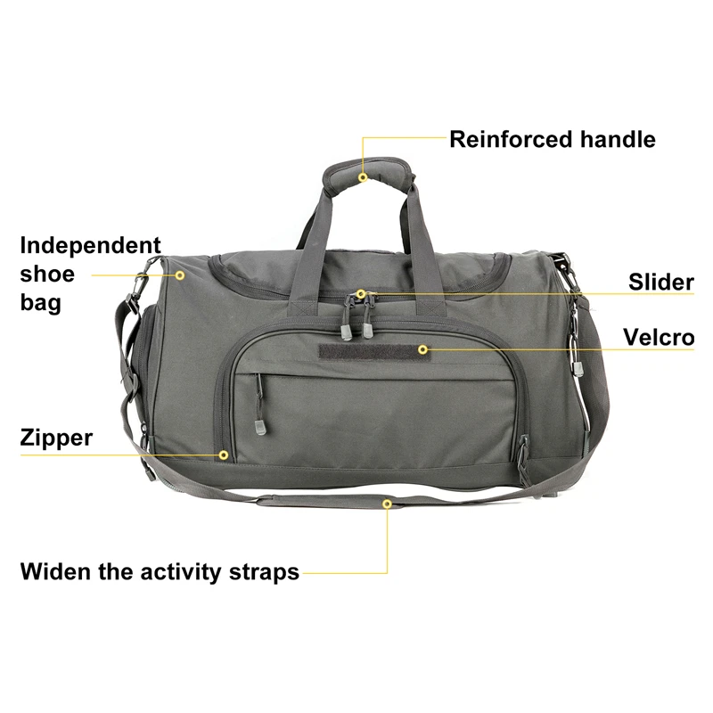 Men Gym Bags For Fitness Training Outdoor Travel Sport Bag Dry Multifunction Water Wet Separation Waterproof Yoga Sports Bag