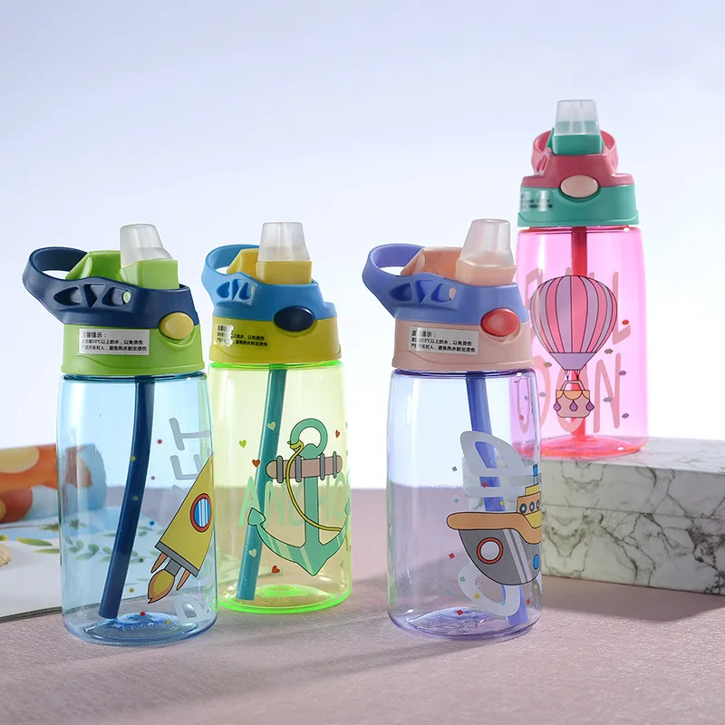 

Kids Water Sippy Cup Creative Cartoon Baby Feeding Cups with Straws Leakproof Water Bottles Outdoor Portable Children's Cups