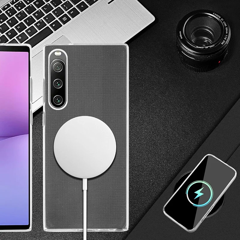 Тонкий противоударный Прозрачный чехол для Sony Xperia 5 V 10 1 VI IV силиконовый из ТПУ