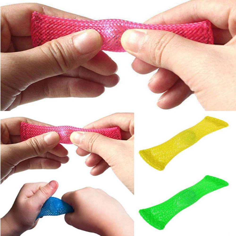 

Marbles Ball Stress Relief Toy Squeezed Braided Mesh Venting Emotions Fidget Toy