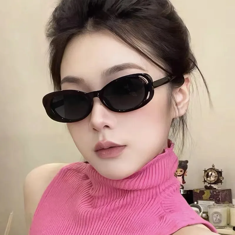 Классические дизайнерские брендовые винтажные овальные солнцезащитные очки