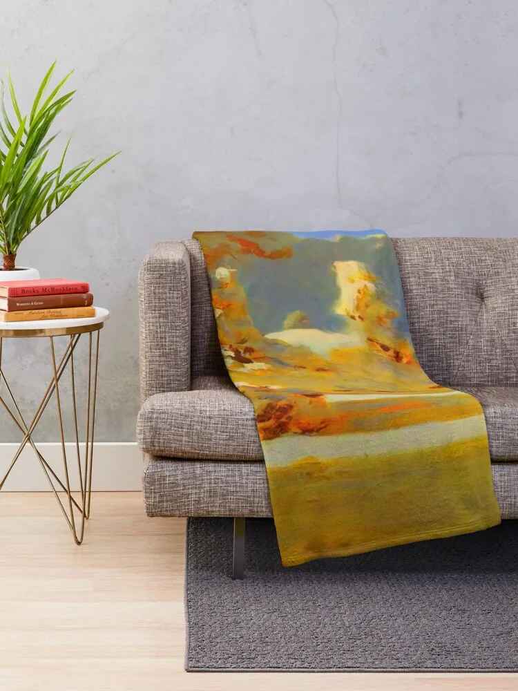 Зима. Sunlight on The Hoar Frost By Arkhyp Kuindzhi Vibante Edition Плед Одеяло Гигантский Диван Фланелевые