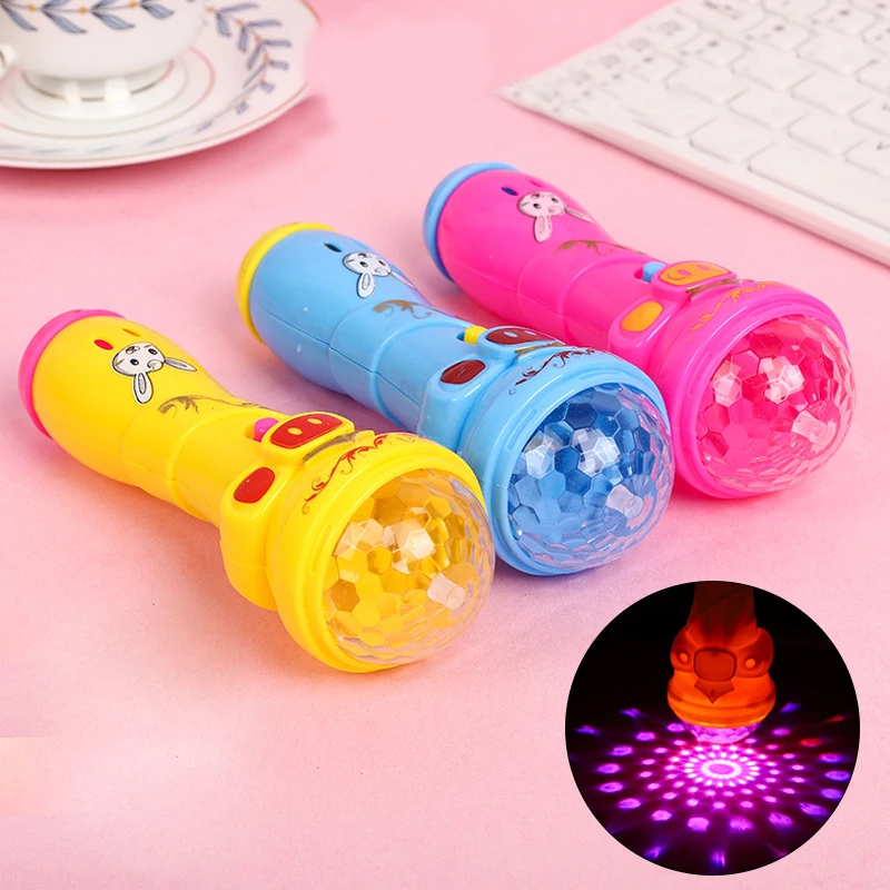 

Kids Toy LED Light Flashing Projection Microphone Torch Shape Kids Boy Girl Cute Glow Toy Musical Christmas Gift Dropshipping