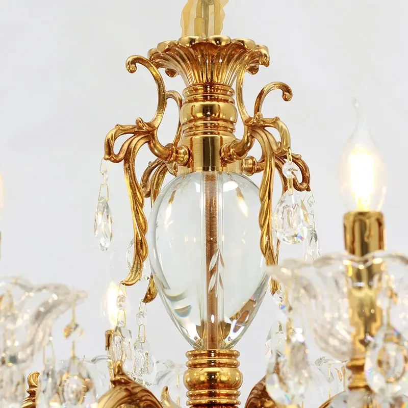 Европейские антикварные хрустальные потолочные светильники Необычные