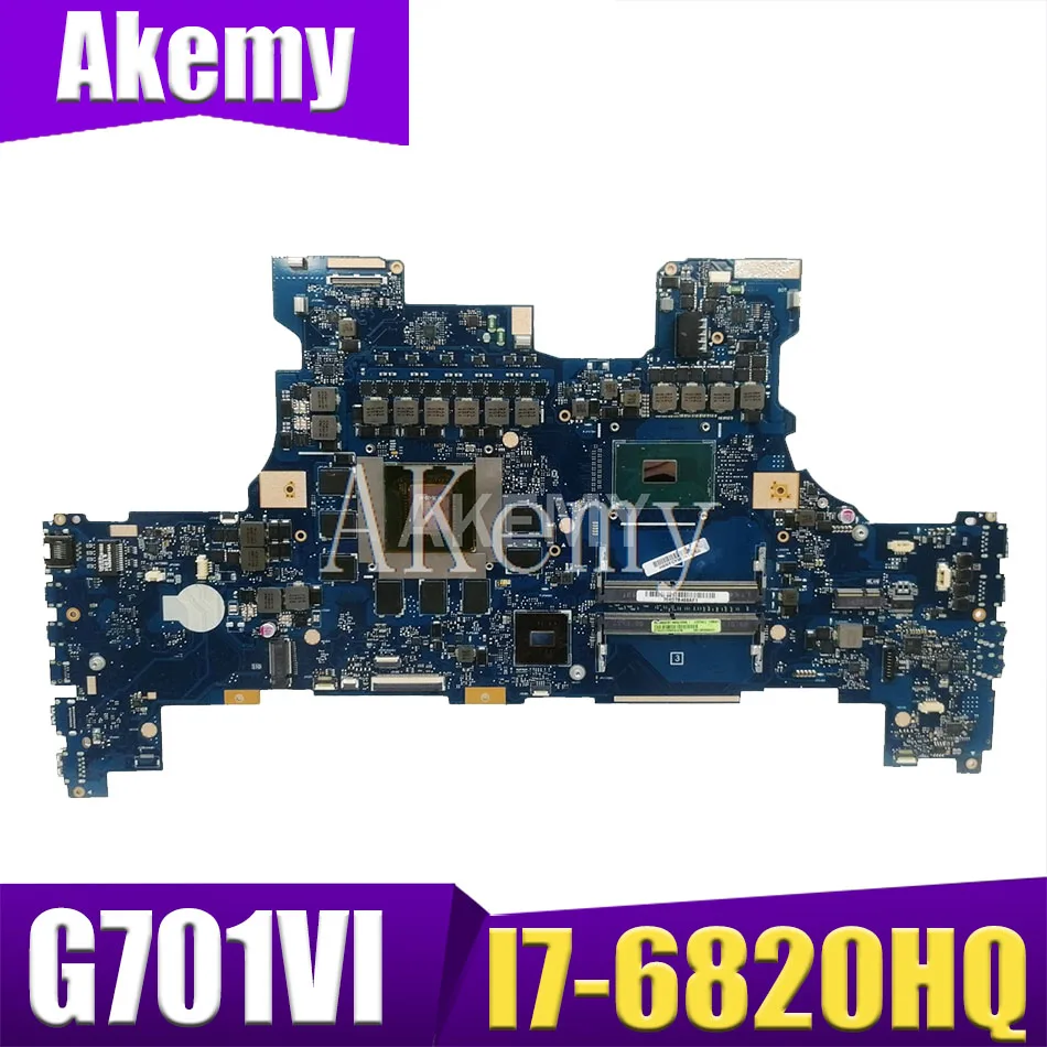 

G701VI Motherboard For Asus ROG G701 G701V G701VI Laptop Motherboard Test OK I7-6820HQ CPU GTX1080/8GB motherboard Test