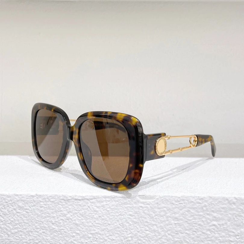 

Square acetate frame women sunglasses gradient grey lens Hollow out temple retro style lady sunglasses