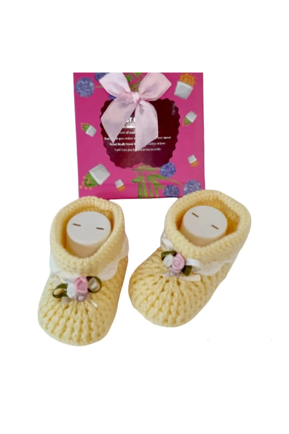 

Bibada Yellow Knitted Baby Booties
