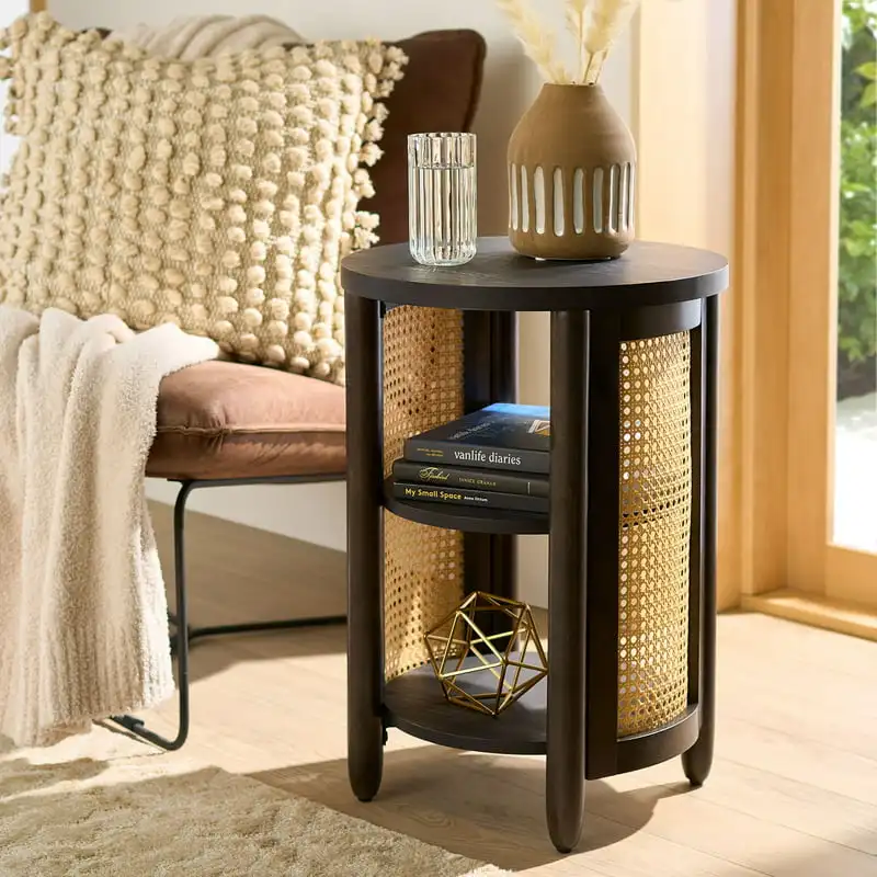 

Springwood Caning Side Table, Charcoal