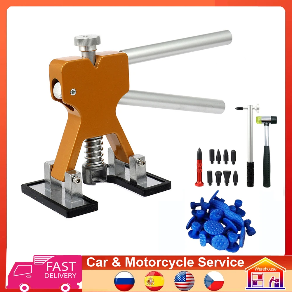 

Car Body Sheet Metal Paintless Dent Plastic Puller Kit Auto Hail Pit Removal Repair Tools Multiple Sizes Suction Cup Set