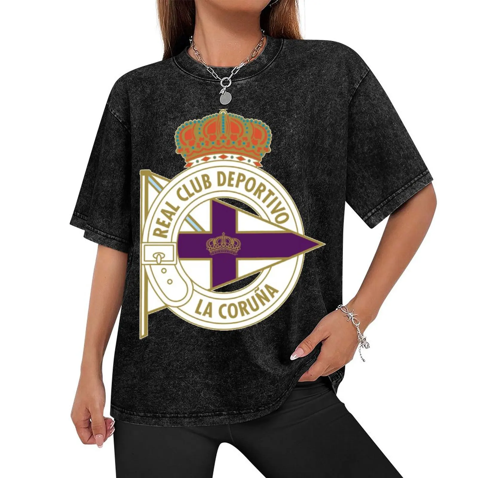 Футболка Deportivo de la Coru?a Essential винтажная одежда забавные футболки для мужчин