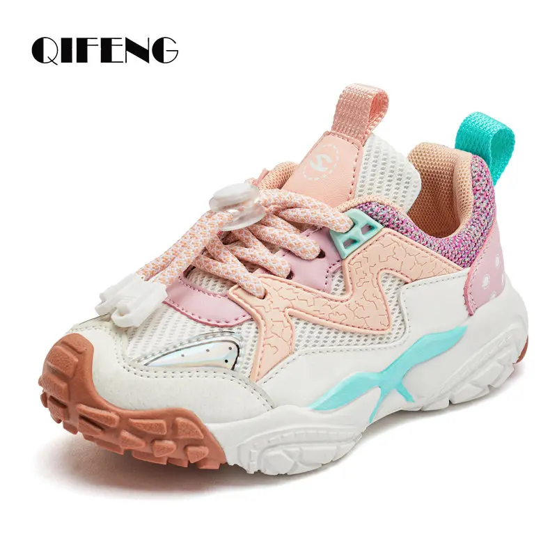 2022 Children Casual Shoes Boys Girls Light Sneakers Student Kid Summer Autumn Black Mesh Footwear Winter 3-12y Baby Girl Shoes