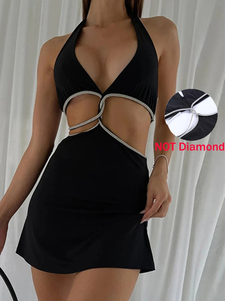 Женское платье без бретелек Tawnie летнее ажурное средней длины Клубные костюмы с