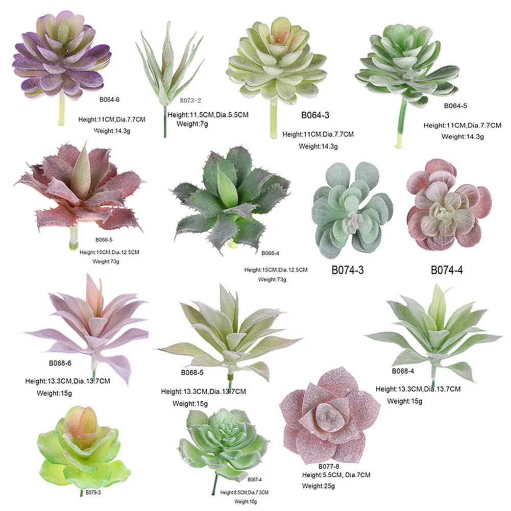 

Artificial Simulation Succulents Plants Fake Mini Succulents Potted Plant Flower Home Party Garden Office Desktop Decor