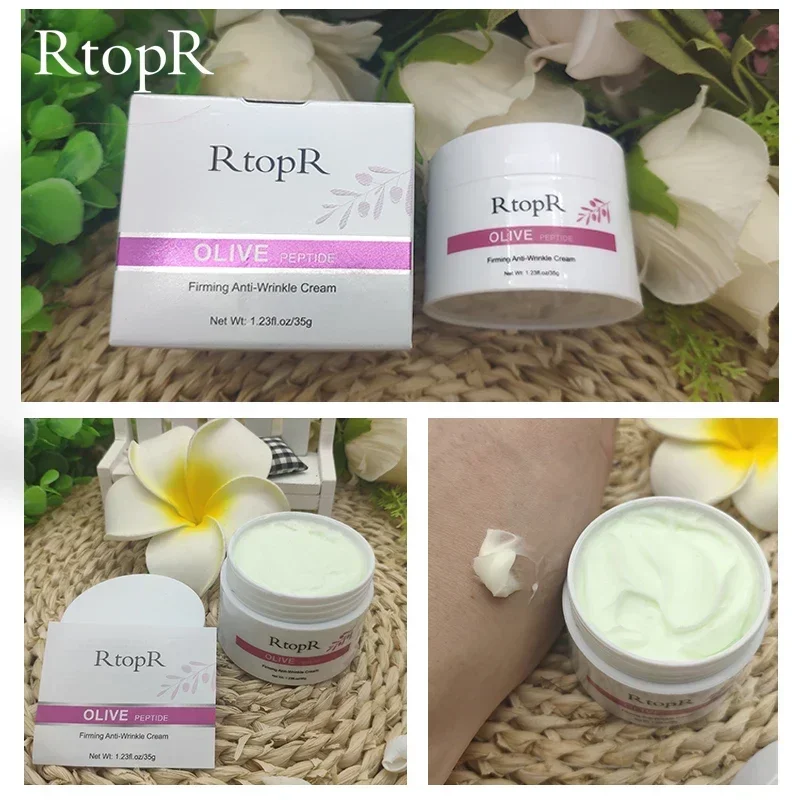 Оливковый пептидный укрепляющий крем для лица уменьшает старение подтягивает