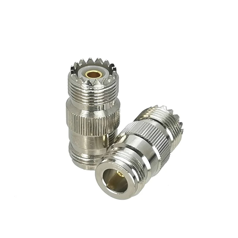 

1Pcs N Female Jack to UHF SO239 Female Jack RF Adapter Connector Coaxial For Radio Antenna High Quanlity
