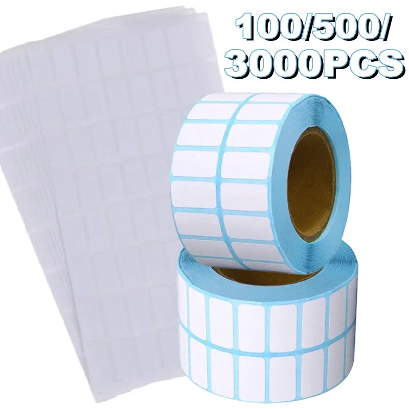 100/500/3000 шт. квадратные наклейки для хранения