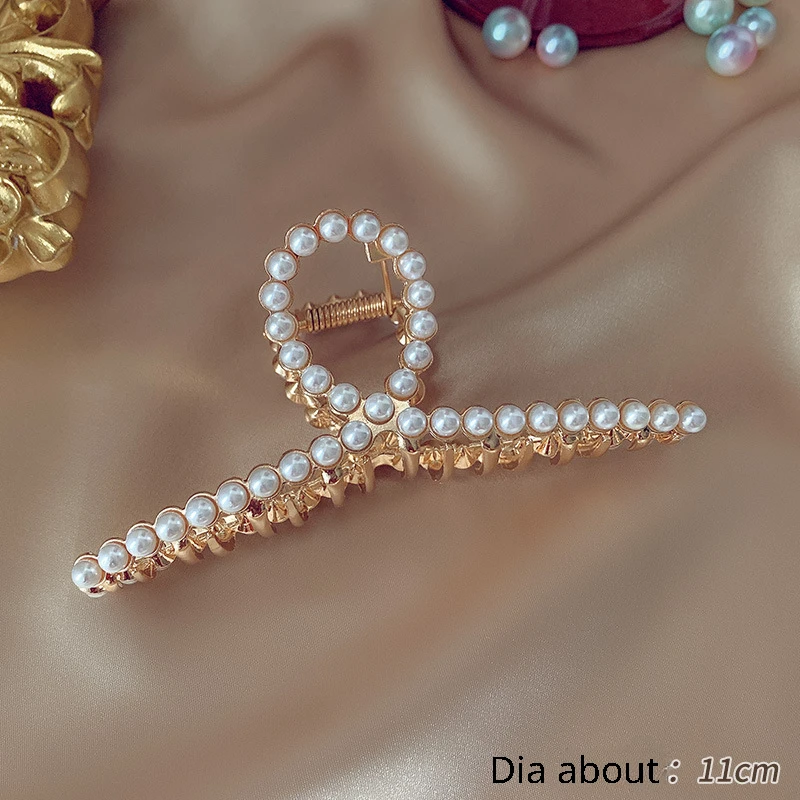 

Fashion Geometric Hollow Hair Clips Gold Black Color Hair Claw Women Headband Headwear Hairclip Barrettes Accessories for Girls