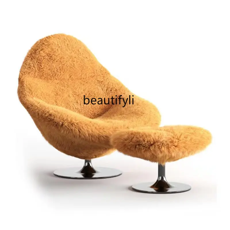 

Customized Italian Simple Modern Leisure Chair Light Luxury Single-Seat Sofa Chair Designer Pear-Shaped Chair without Armrest